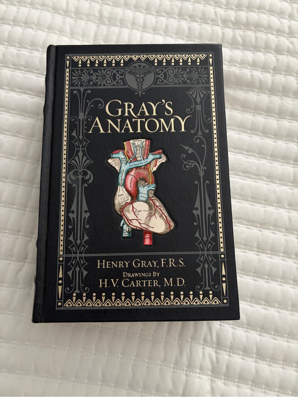 Grey's Anatomy Black Hardcover silver color page edges